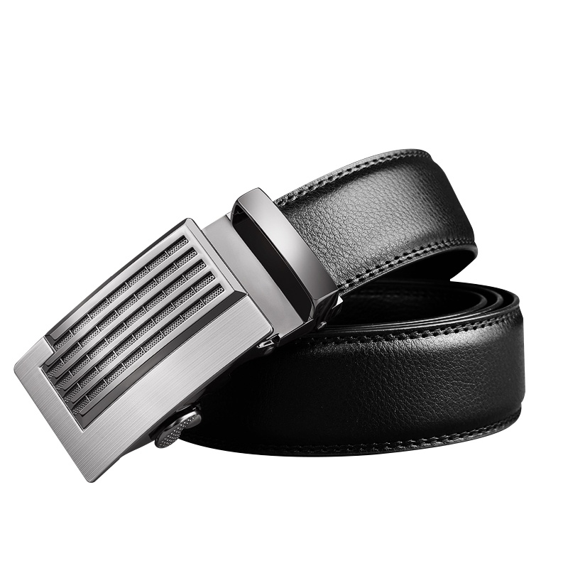 【顺丰配送】padieoe帕迪欧2020新款男士皮带自动扣牛皮腰带商务青年裤带学生韩版休闲