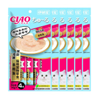 伊纳宝啾噜猫零食金枪鱼 预防毛球14g×4条×6包