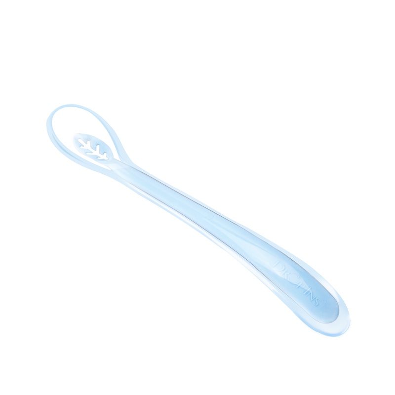 迪芽宝宝餐具搅拌调羹汤匙辅食勺婴儿勺子儿童硅胶勺(软头长柄)2支装