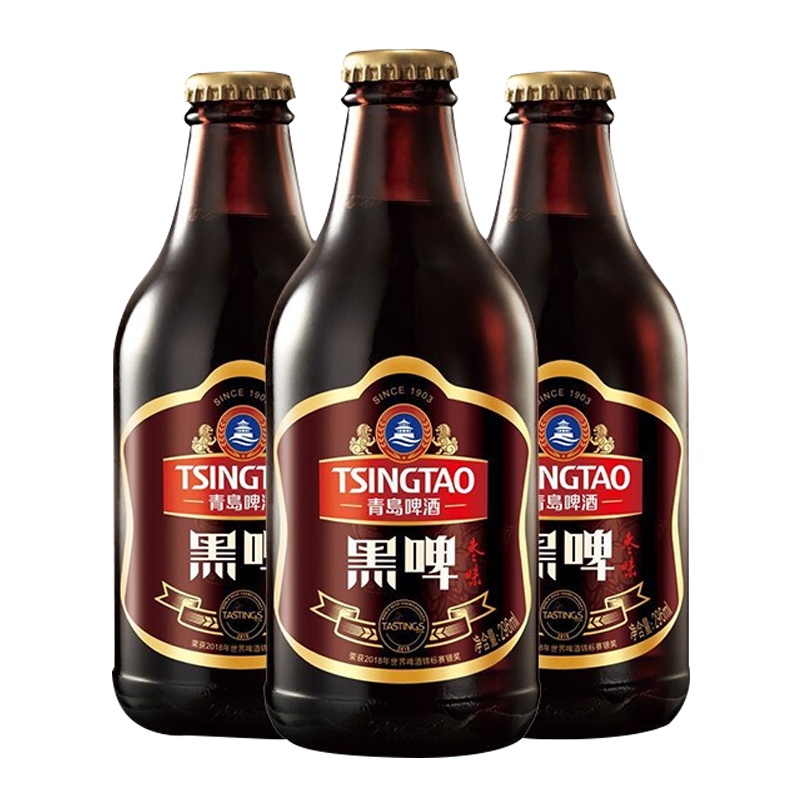 青岛啤酒 枣味黑啤12度296ml*8瓶