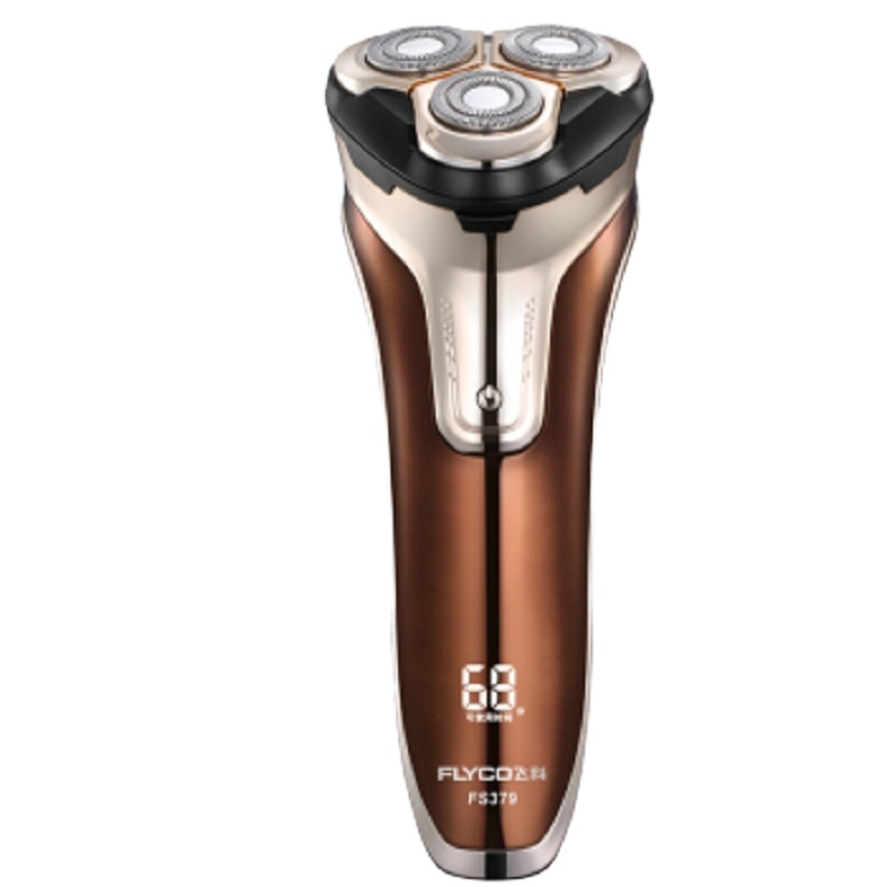 飞科(FLYCO) FS379充电式三刀头电动剃须刀 金色