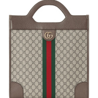 古驰GUCCI Ophidia TOTE中号 双G饰扣老花547941 男士女士手提包 金扣