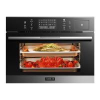 CASDON/凯度 SV5621EEB-GI 蒸烤箱一体机家用二合一56L大容量多功能嵌入式电蒸箱烤箱智能烘焙家用
