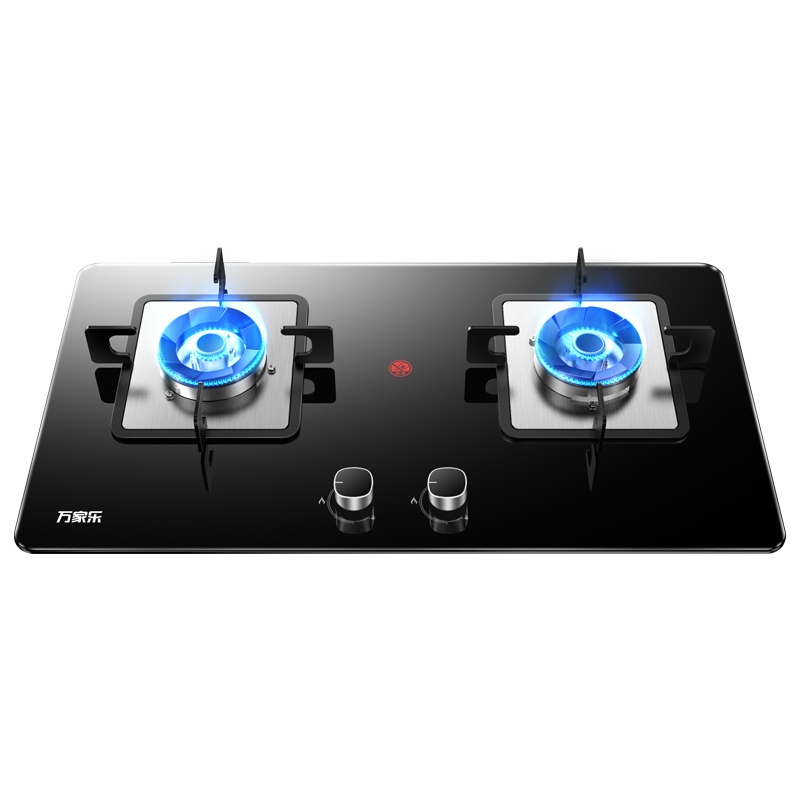 万家乐 燃气灶煤气灶灶台嵌两用灶具 钢化玻璃高效猛火爆炒 易擦洁净设计 4.5kw大火力天然气JZT-KV031B