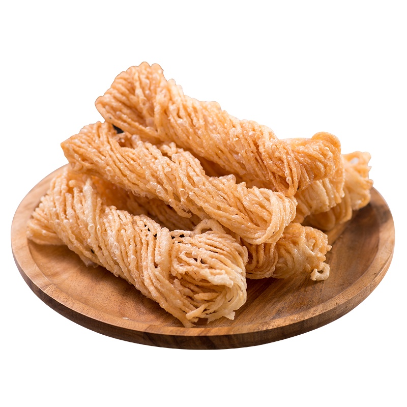 [中华特色]徐州馆 黄金麻油馓子200gx1盒 芝麻小麻花手工散子蝴蝶茶馓火锅食材传统零食