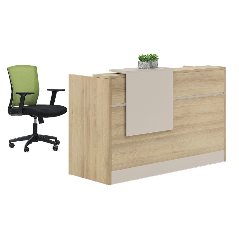 DYUANS 东原川上樱桃系列1.6米接待台前台办公桌H1316