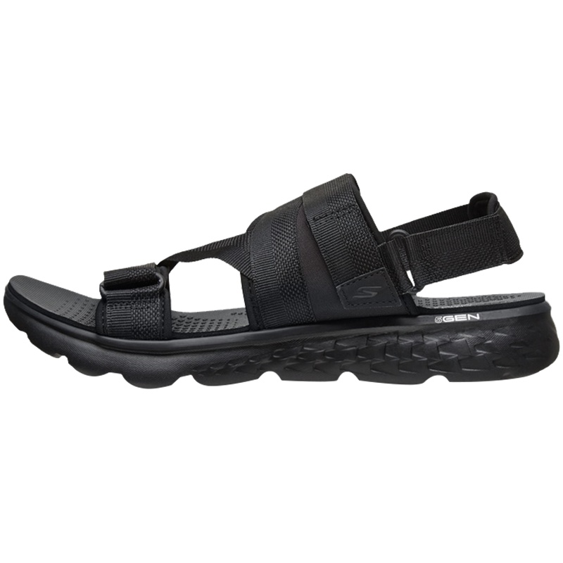 Skechers斯凯奇男鞋凉鞋简约休闲魔术贴沙滩鞋运动鞋54263