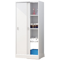 推拉衣柜实木现代简约组装出租房用经济型简易柜子家用卧室 160CM主柜+顶柜颜色备注 2组装安心抵