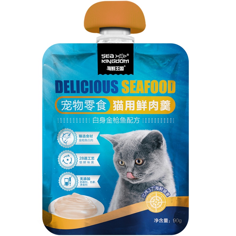 Sea Kingdom 猫用金枪鱼鲜肉羹90g