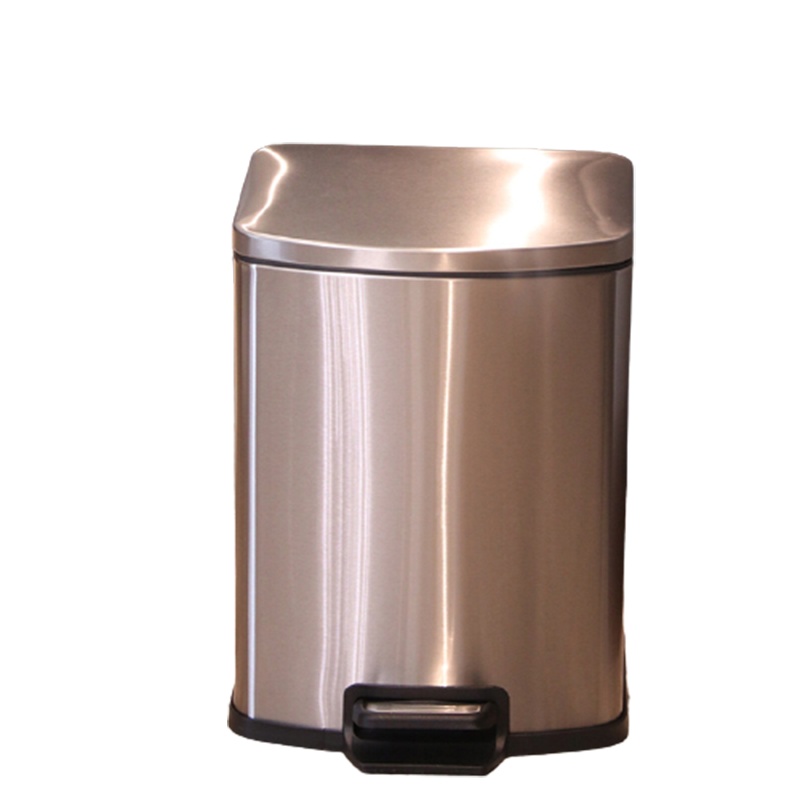 不锈钢垃圾桶家用客厅脚踏式法耐厕所卫生间厨房脚踩商用 简约带盖