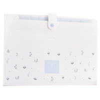 得力风琴包A4学生用多层文件夹袋手提卷子分类收纳盒女试卷夹多功能大容量透明高中生插页资料册分页72363LAN