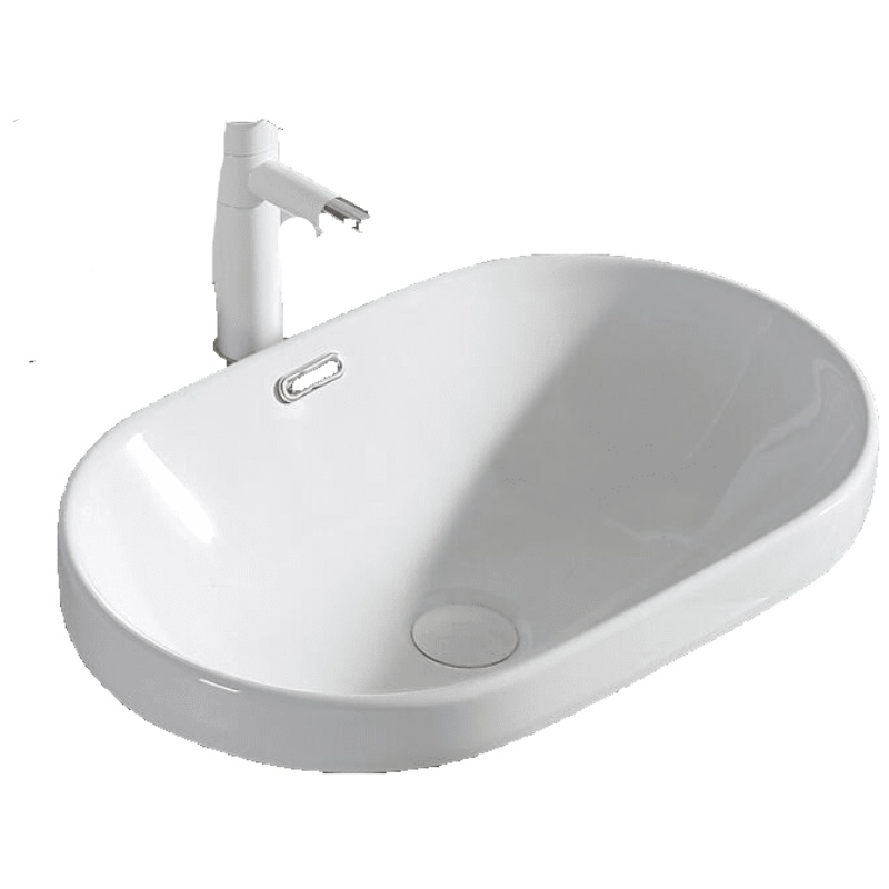 台中盆陶瓷台上盆洗手盆面盆家用椭圆形大小尺寸安心抵