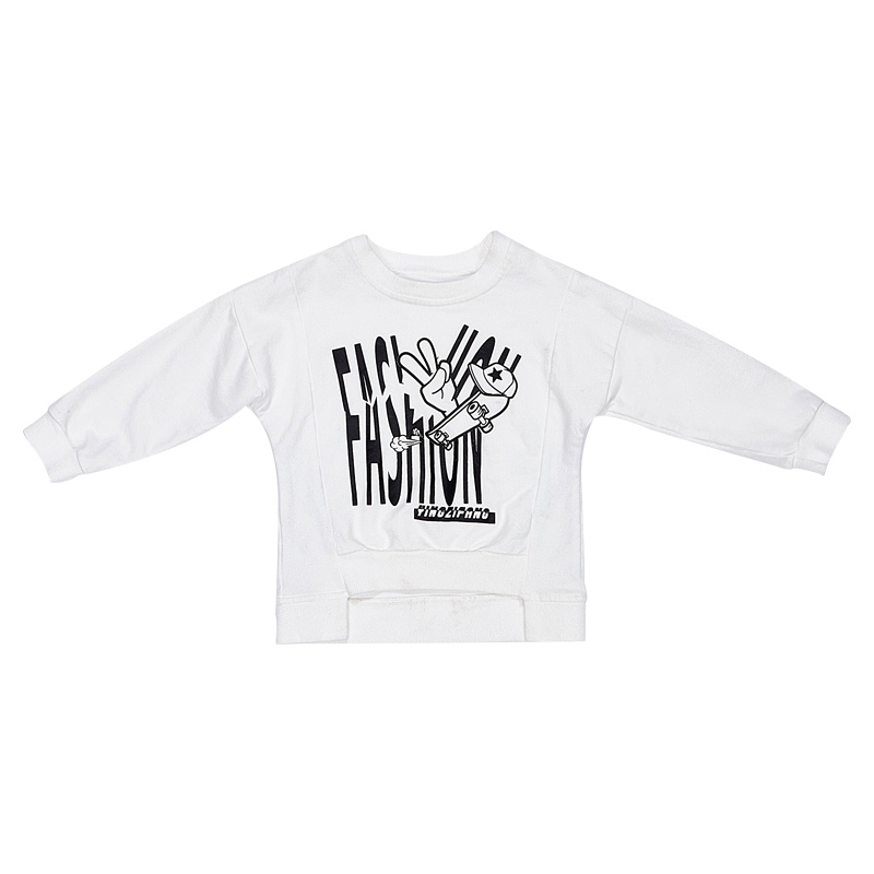 婴姿坊男童圆领T恤t中小童长袖上衣春季打底衫