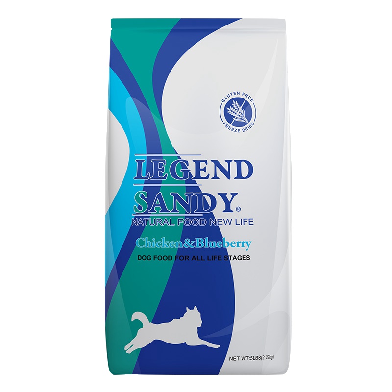 蓝氏狗粮鸡肉蓝莓天然无谷犬粮泰迪美毛亮毛成犬幼犬通用型5磅