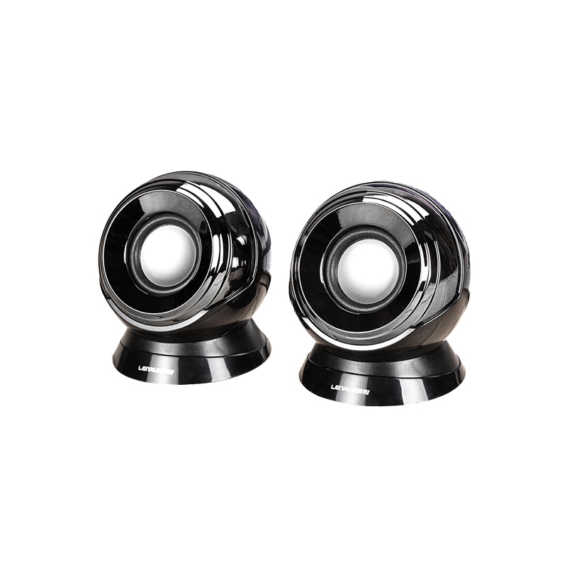 蓝悦(LEnRuE) S33 电脑音箱台式笔记本桌面USB迷你小音响低音炮 2.0声道便携手机平板通用款 黑锖色