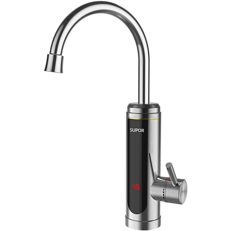 苏泊尔(SUPOR)电热水龙头下进水不锈钢机身速热加热厨宝快速热电热水器冷热两用家用卫浴加热器 270447-01-LS