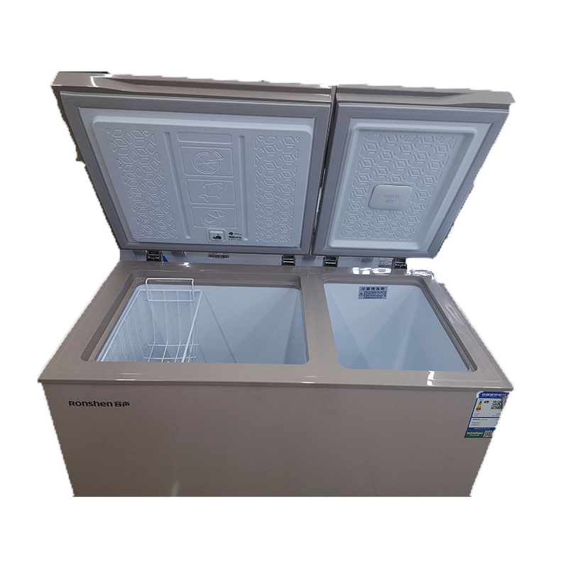 容声(Ronshen)166升冷柜 双温柜 钢化玻璃面板BCD-166MG/D