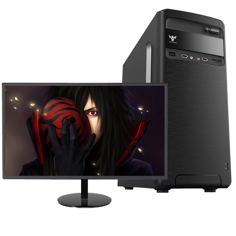 世纪之星 英特尔酷睿i3/8G高频内存/256G高速固态 SSD 台式电脑 台式机 电脑主机 组装电脑 DIY组装机 家用办公主机台式组装机电脑商务娱乐学生网课电脑+19英寸全套