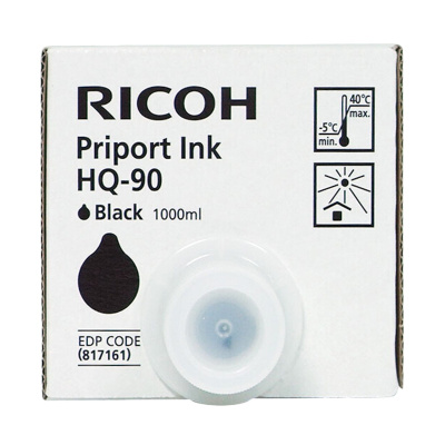 理光(Ricoh)HO90 黑油墨 (1000cc/瓶) 适用于HQ9000