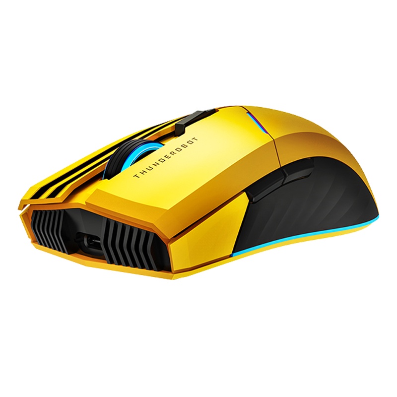 雷神 变形金刚大黄峰联名版ML701无线 电竞鼠标4000DPI长续航10米远距离传输3000万次微动 大黄蜂ML701