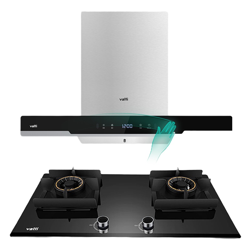 [劲爆新品]华帝(vatti)20m³吸力烟灶套餐欧式i11139+56B天然气油烟机灶具套餐挥手智控5.0kW防干烧