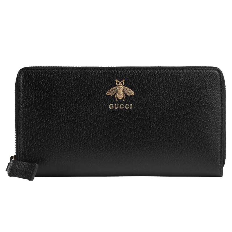 GUCCI古驰钱包 古奇奢侈品男女同款小蜜蜂长款钱包2019上新