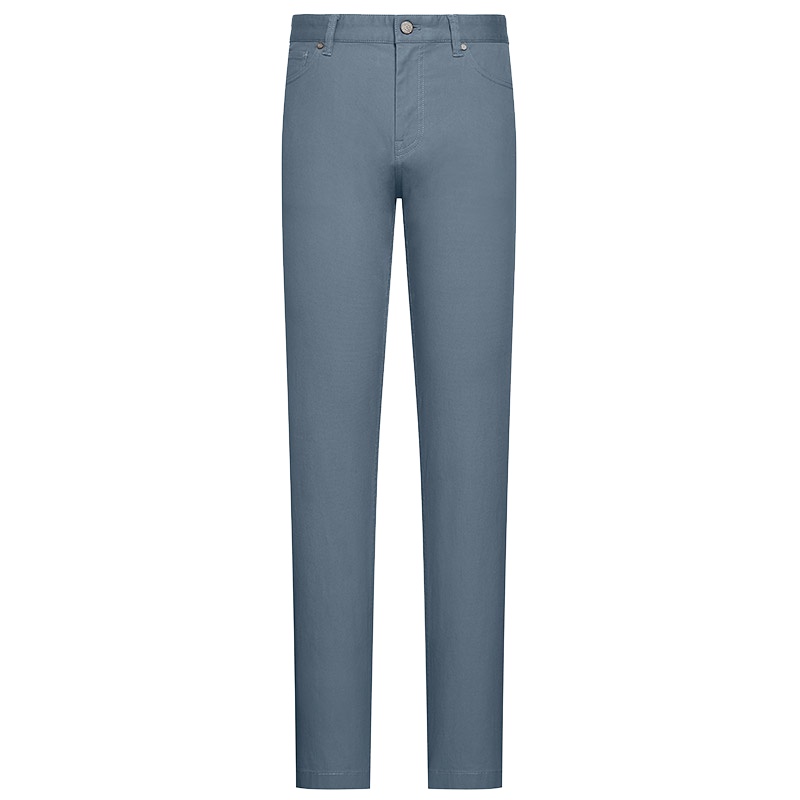 HAZZYS哈吉斯 春季新款男士米色休闲裤英伦学院风长裤