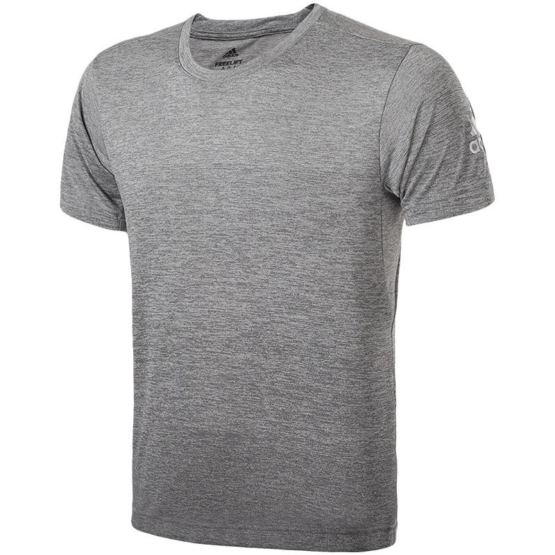 【自营】adidas阿迪达斯男子短袖T恤训练健身跑步运动服CW3442 L CW3443灰色