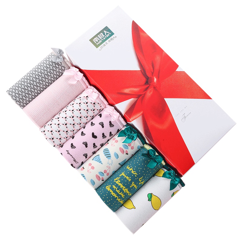 南极人NanJiren内裤[7条礼盒装]女士内裤女棉面料大码少女三角裤衩T1205