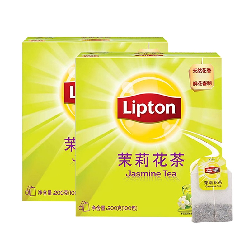 立顿 茉莉花茶S100 2g*100包/盒 * 2