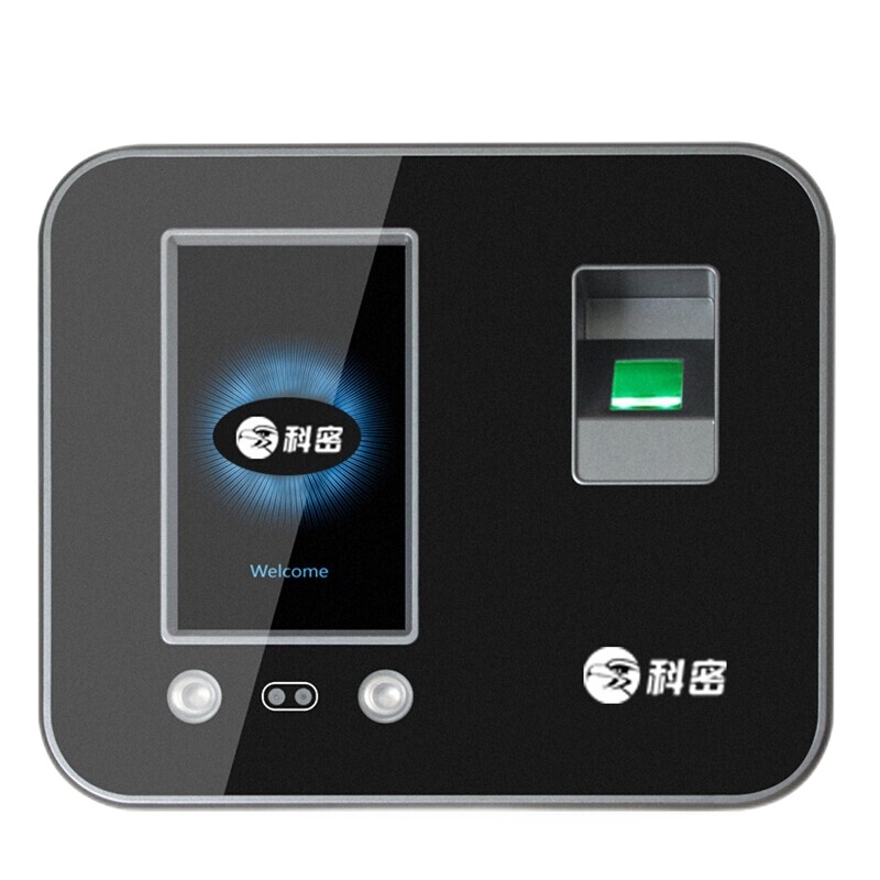 科密SF800W面部人脸指纹密码混合识别考勤机 WIFI网络打卡机 自动生成报表