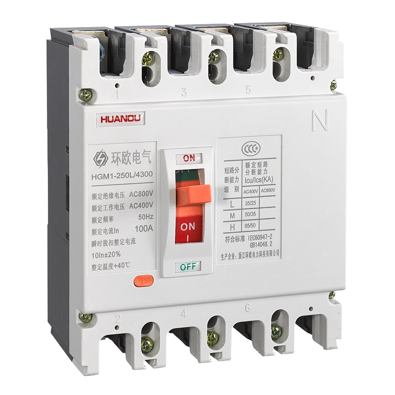 HGM1系列塑料外壳式断路器 HGM1-250L 4300 100A