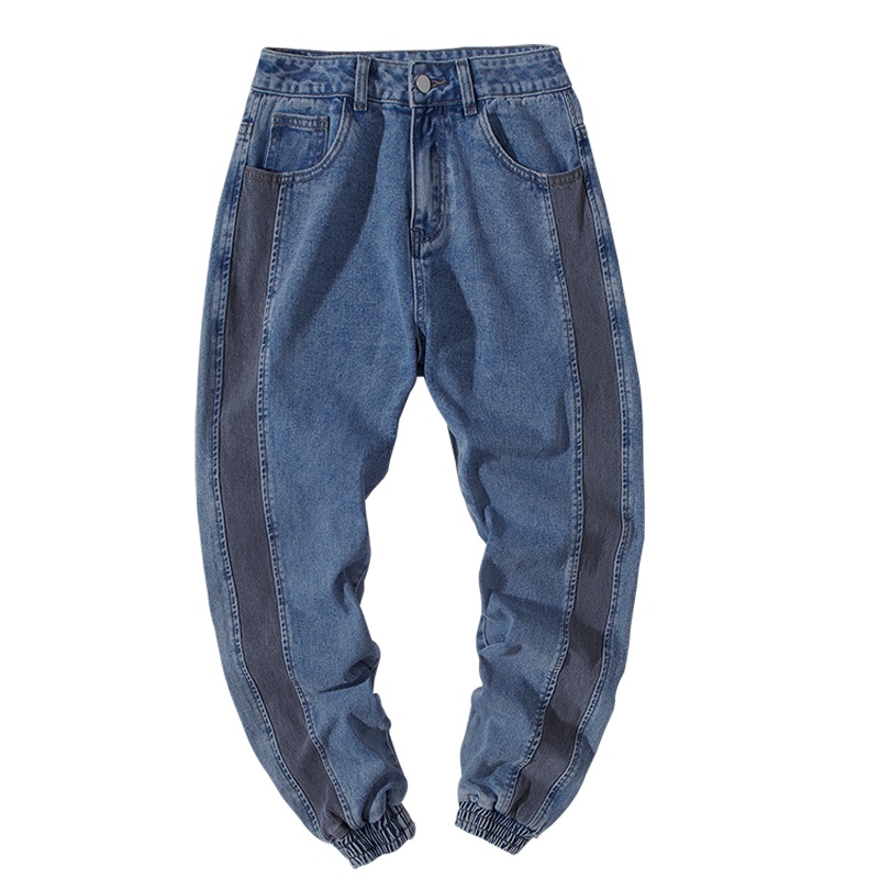 奥朗奴(AOLANGNU)2019长裤子潮流男士休闲束脚牛仔裤男春秋潮牌休闲