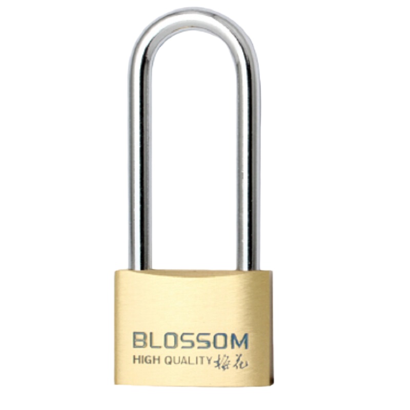 梅花(BLOSSOM)BC074L铜挂锁 自动门锁 防水防锈办公室宿舍铜锁 仓库大铁门抽屉锁柜门锁办公锁具