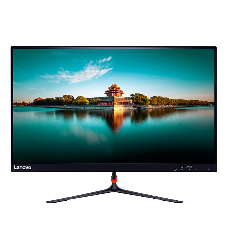 联想(Lenovo)LI2364A 23英寸显示器 全高清 窄边框 广视角 商用办公家用高清大屏电脑显示器 配VGA数据线 黑色