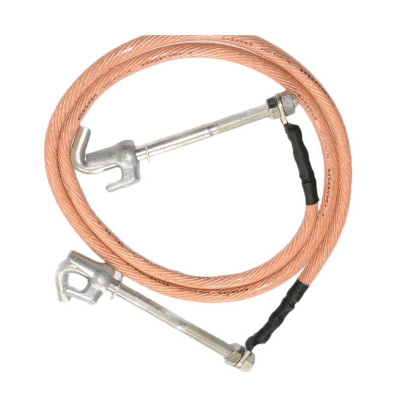 工务用透明换轨回流线 短路接地线 70平方含两端接地线钩子 50米 1根