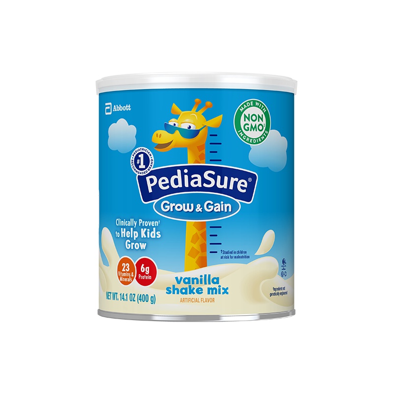 美国雅培 荷兰Abbott小安素PediaSure 非转基因婴幼儿儿童进口4段奶粉(2-12岁) 香草味400g