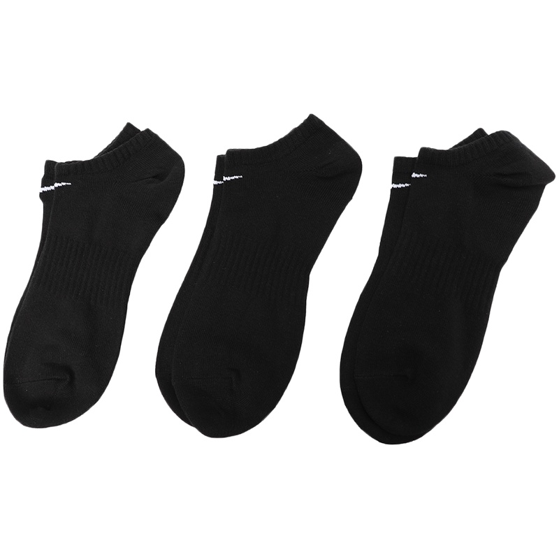 NIKE男袜女袜三双装低筒舒适针织船袜休闲运动短袜SX7678