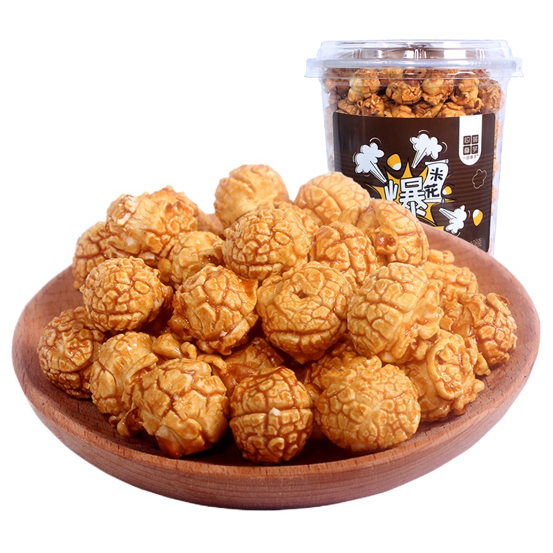 一品巷子 焦糖味108g*5杯膨化小吃休闲零食爆米花