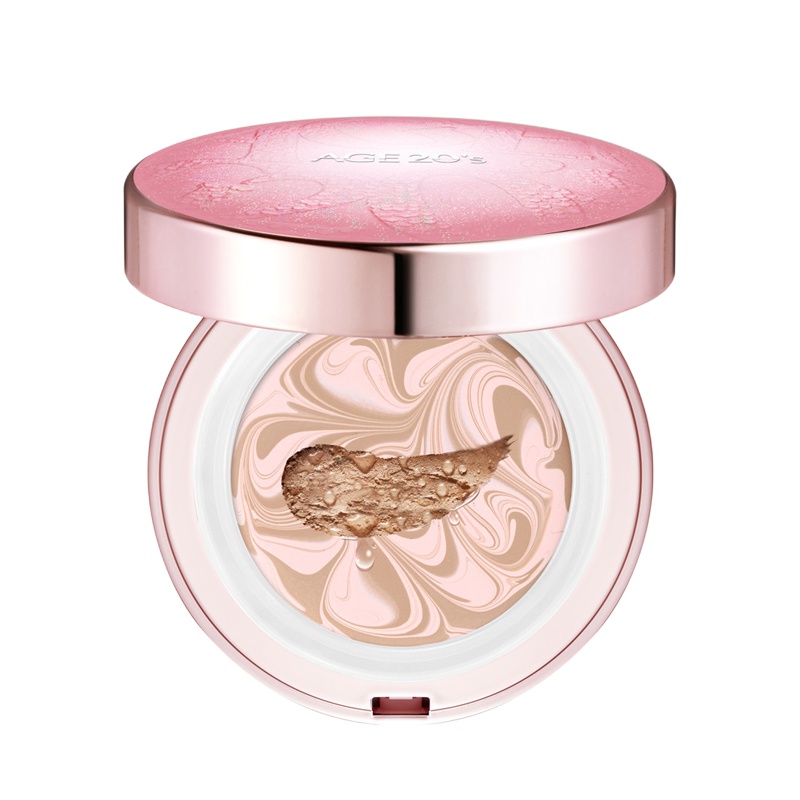 爱敬爱纪二十之(Aekyung Age 20's)水润焕颜粉饼 爱敬气垫 21号亮肤色(粉色盒)产品1壳2芯含替换装