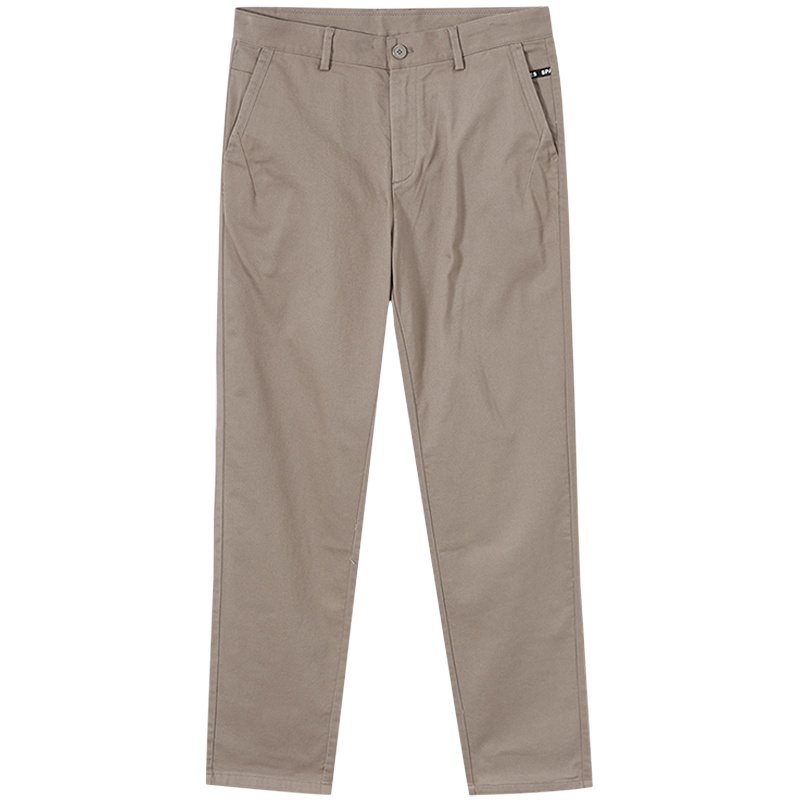 [2件2折价:36]美特斯邦威休闲长裤男宽松新款冬季青春质感磨毛抓绒直筒裤男