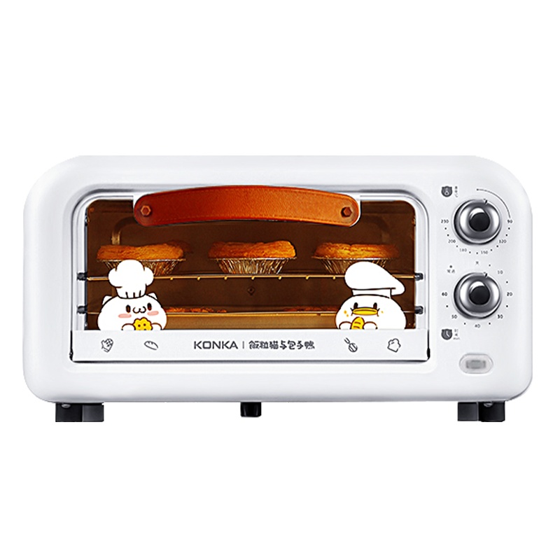 康佳(KONKA)电烤箱KAO-M12家庭迷你小型多功能全自动蛋糕烘焙 定时控温双层烤位12升烤箱