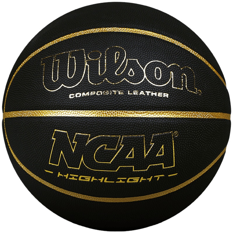 威尔胜(Wilson)篮球WTB067519IB07CN黑金色NCAA系列 PU材质 七号篮球 室内室外通用篮球