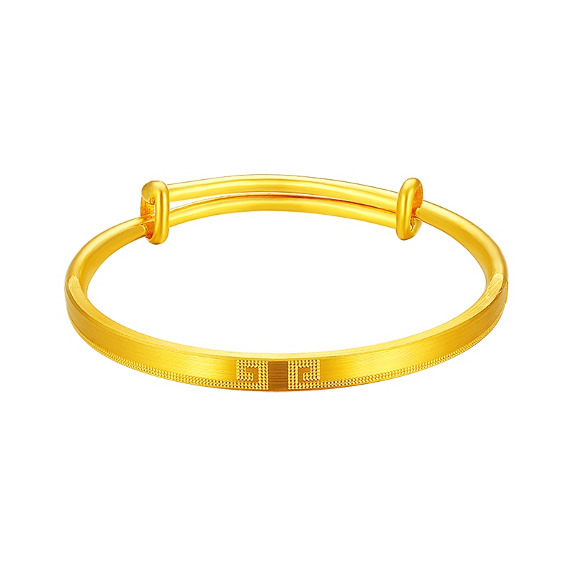 金一 足金999时尚精品金箍咒女士 黄金手镯 结婚情人节礼物 (计价) ABE004