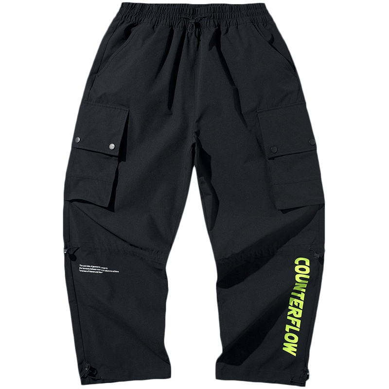 李宁CF溯系列藏风得水男女同款宽松运动长裤AYKQ399-1