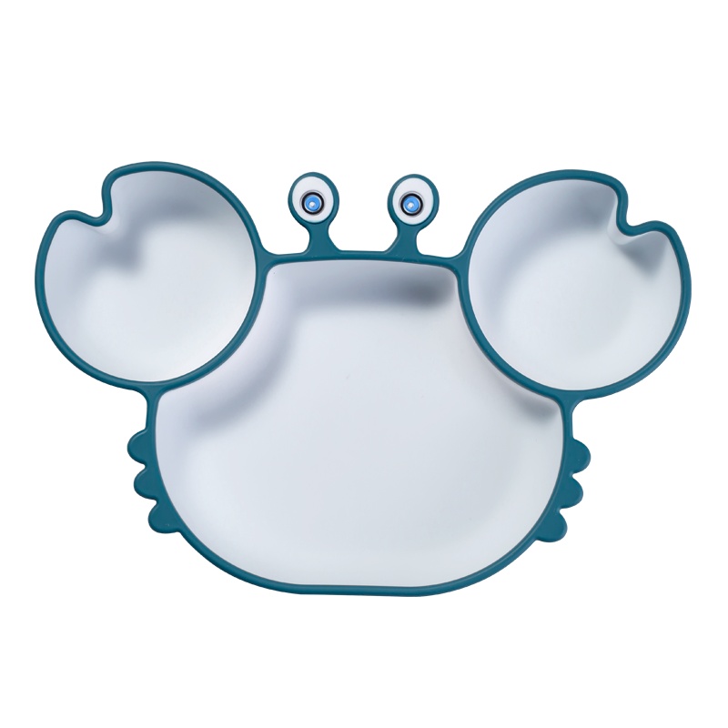 乐可爱螃蟹餐盘 蓝色