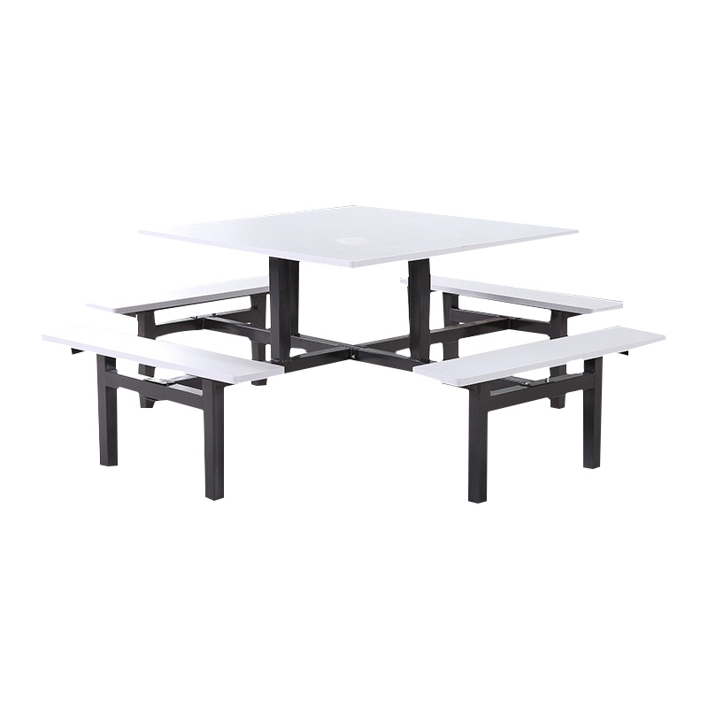 匡大 桌椅学校食堂1.2米方形不锈钢组合餐桌KD-CZ-QT25
