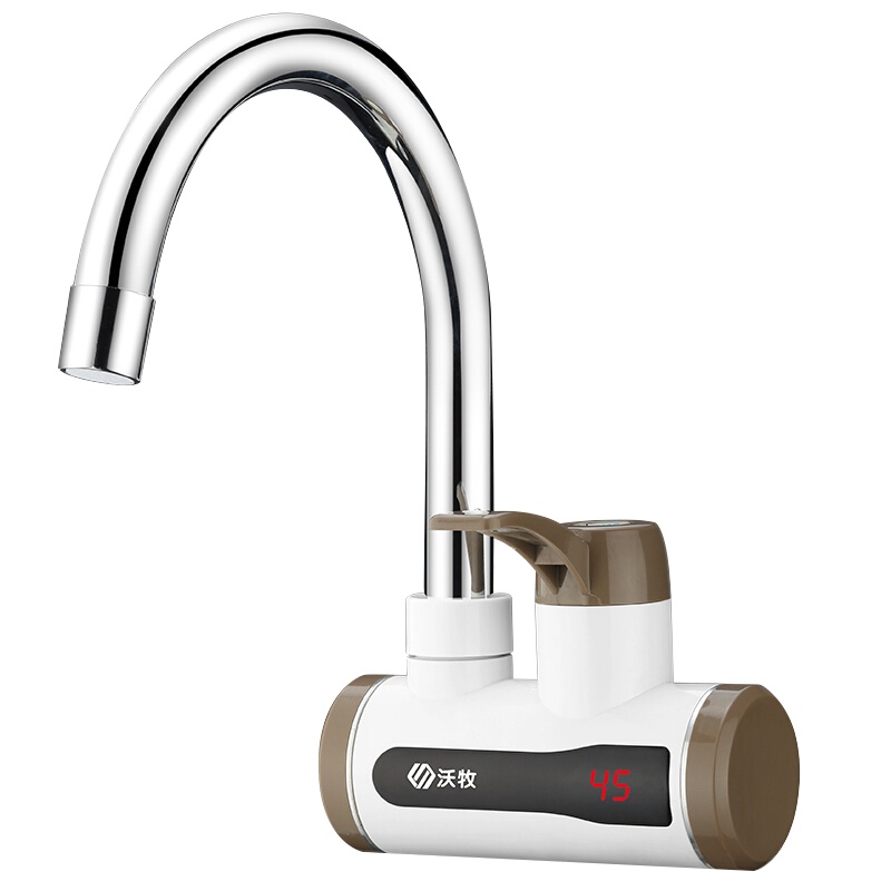 沃牧 WM-001-C1 电热水龙头侧进水电镀横款