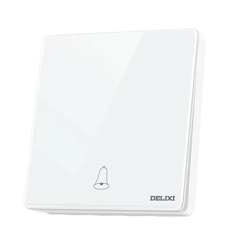 德力西 一位门铃开关 CD217-HA86大板白色