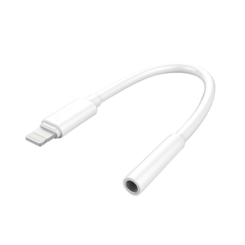 ESCASE适用 Apple苹果转接器Lightning转3.5mm ipad/iPhone手机音频加通话转接线转接头